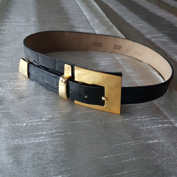 Vintage Accessories - ⭐Vintage⭐Black Patent Leather Belt